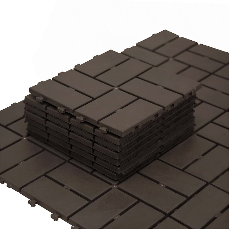 Carreaux de terrasse à verrouillage, Brun