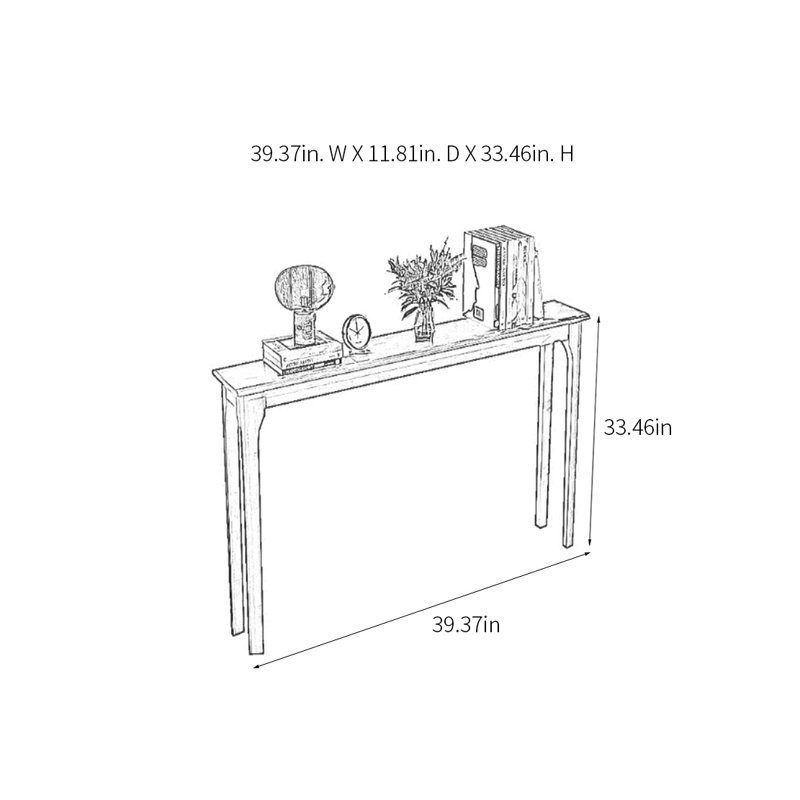 Console Modern Minimalist, H 33,46 po x l 39,37 po x P 11,81 po