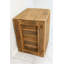 Table de chevet rustique en bois récupéré avec tablettes ouvertes - 23 po x 16 po x 26 po