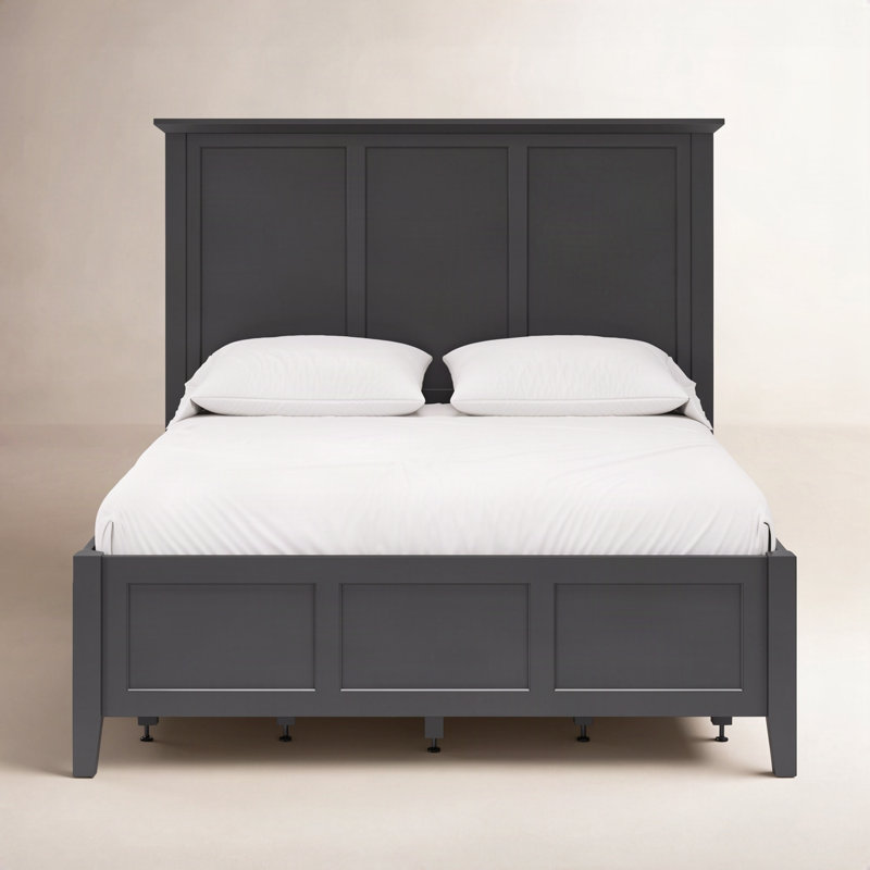 Renee Storage Platform Bed, King, Raven Black