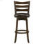 Chaise de bar pivotante en bois