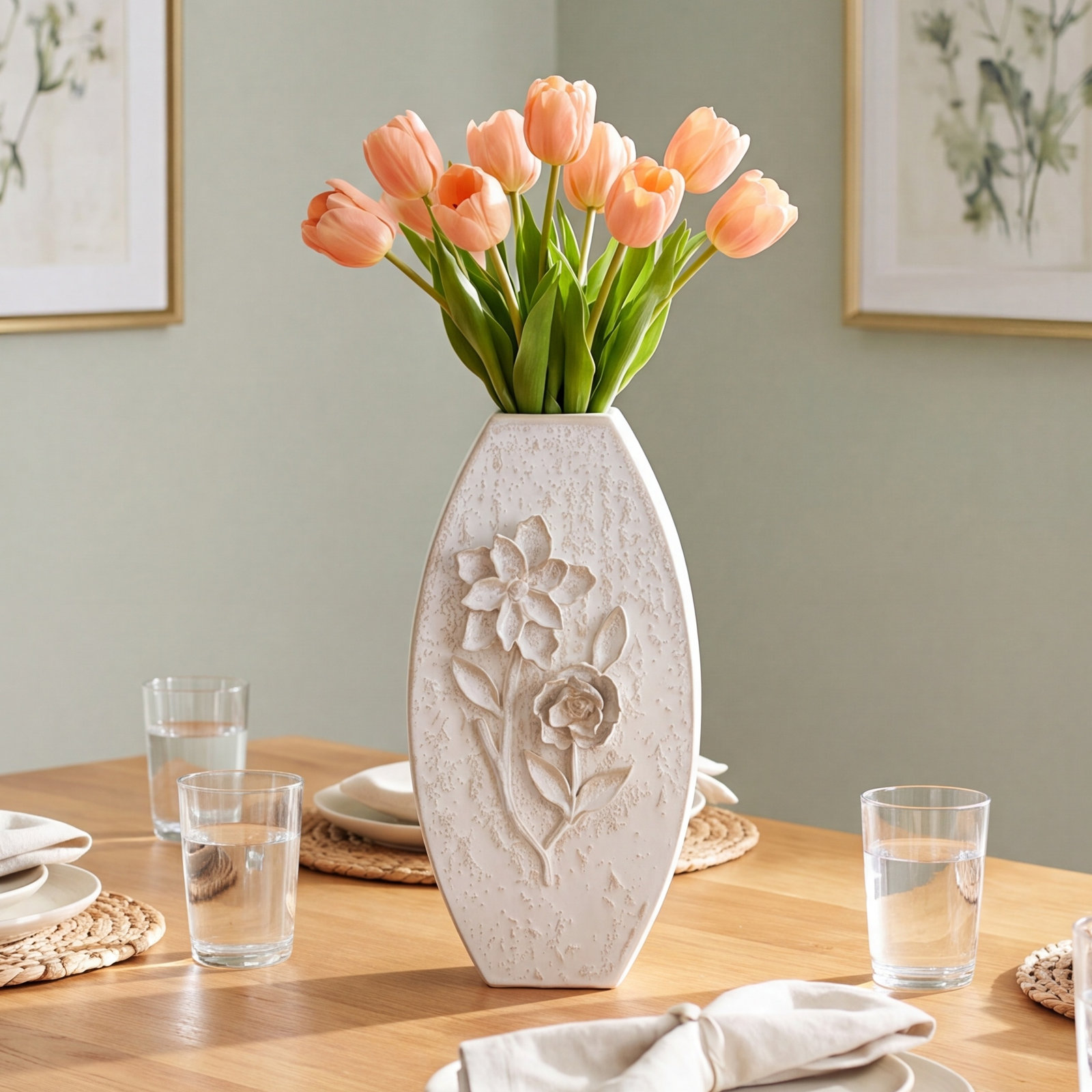 Handcrafted Earthenware Table Vase