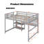 Lit mezzanine double en bois-824179944
