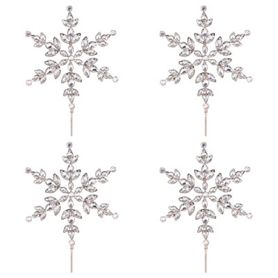 Tige de bijou en forme de flocon de neige