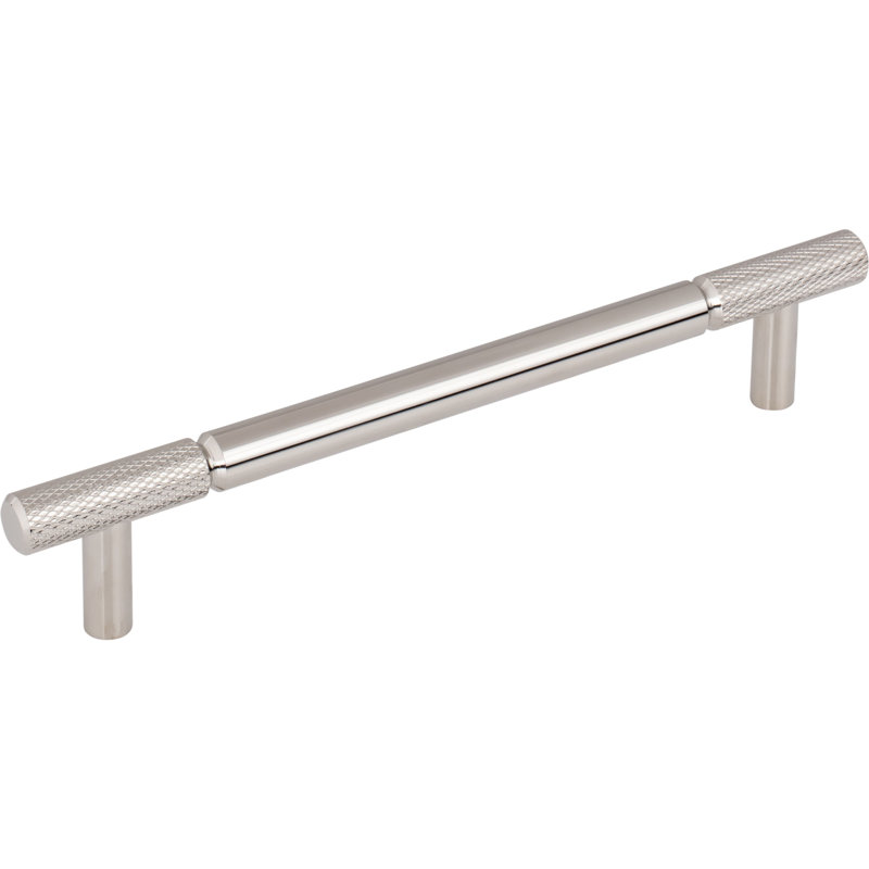 Prestwick Bar Pull, Polished Nickel, 6 5/16" Center To Center