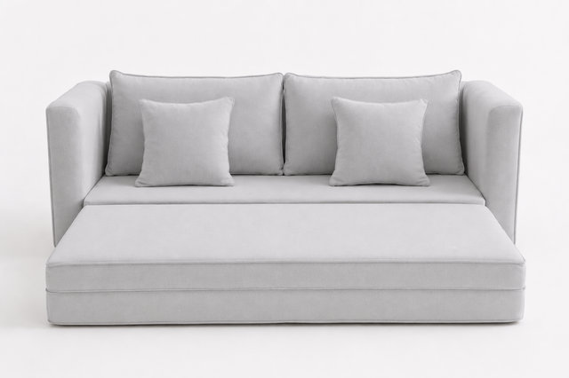 Modern Upholstered Sleeper Sofa Bed with Deep Seating