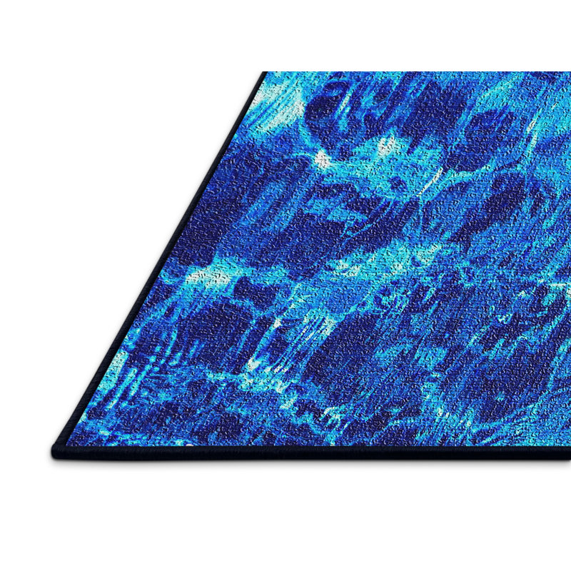 Tapis de surface bleu water textures, Rectangle 5 pi x 7 pi