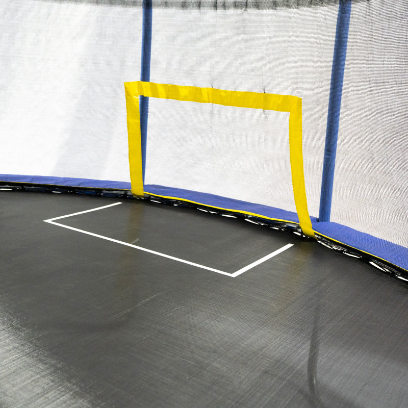 YJ USA Oval with Safety Net Enclosure Backyard Trampoline