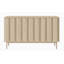 Three-Door Oiled Oak Chest of Drawers