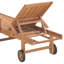 Chaise de patio avec coussin en teck-63952935