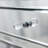 Shilah Glass Side Table Mirrored Nightstand with Storage