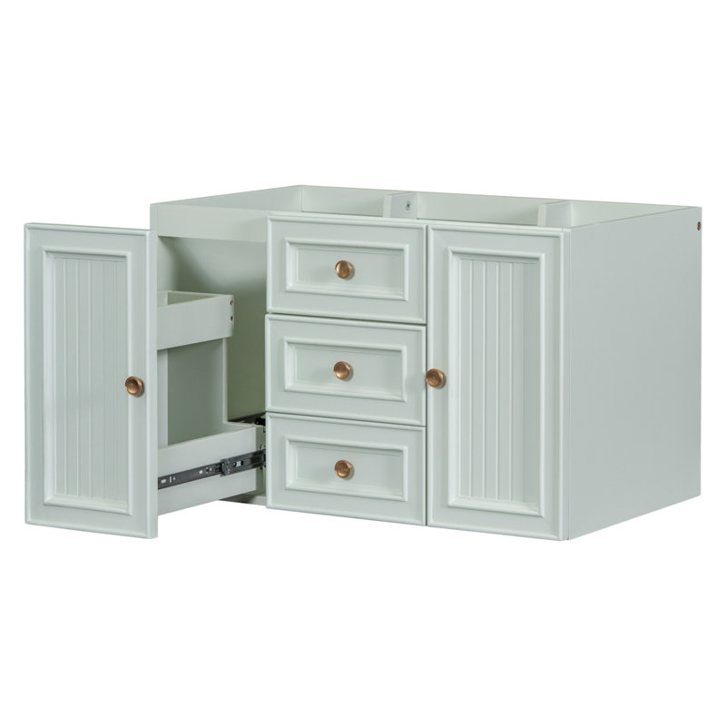 【Lavabo non inclus, meuble-lavabo de base seulement Van Meuble-lavabo mural de 30 po sans lavabo, base de meuble seulement, tiroir fonctionnel