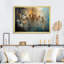 «Chandelier Whispering Luminescence Pointillism» sur toile-2129697455-2130494546