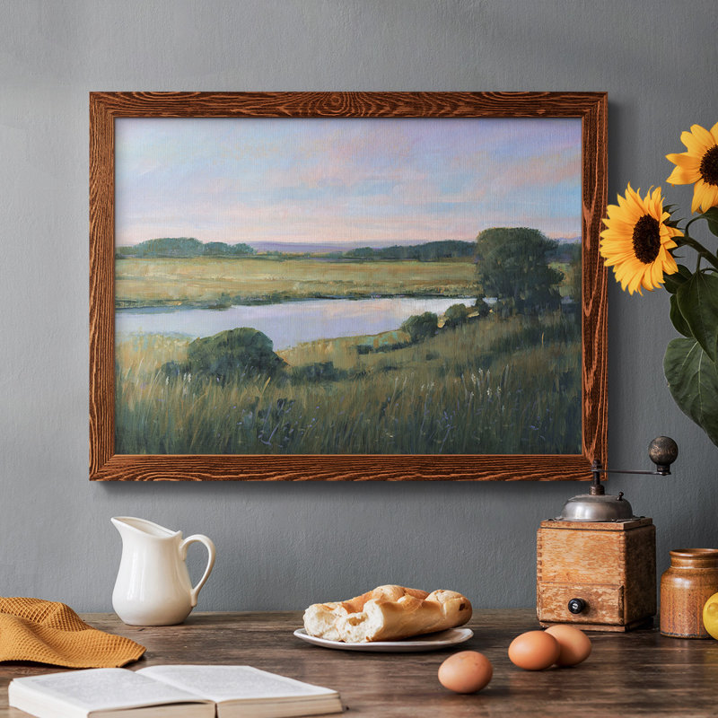 «Spring Marsh II», reproduction d'un seul cadre photo sur toile, H 18 po x l 26 po x P 1,5 po, Cadre érable