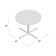 Nicklos Round X-Base Breakroom Table