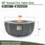 Table foyer au gaz propane 36 "-312773658