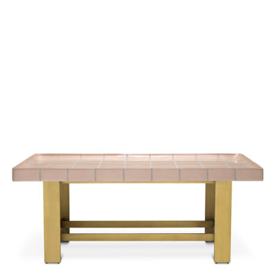 Coffee Table Adrian Antique Brass Finish