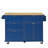3PCS Sets Farmhouse Kitchen Island With 2 Stools, Drop Leaf,  Cabinet, Drawers, Door Shelves, Power Outlet-383640467