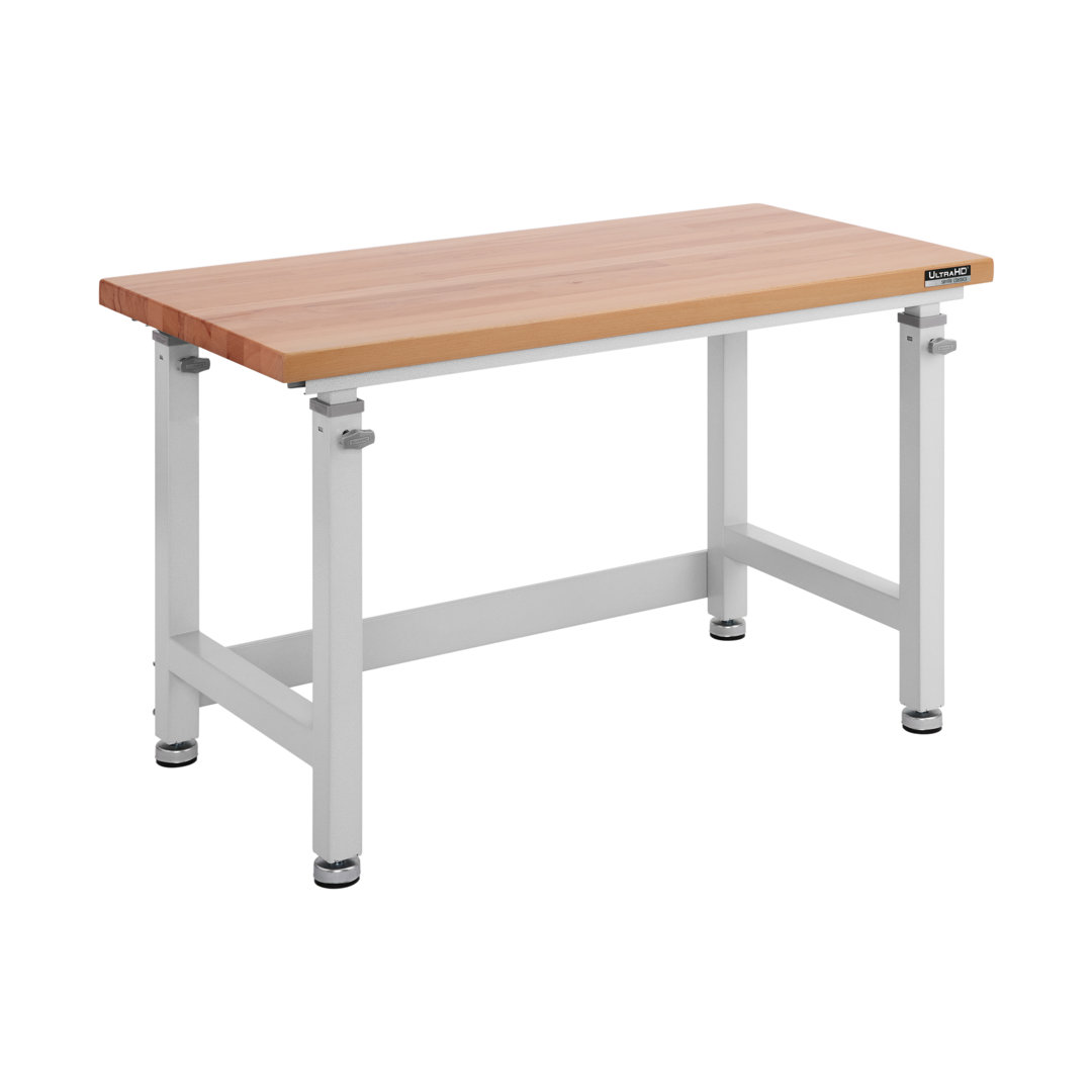 Seville Classics UltraHD Adjustable Height Workbench, 48" W x 24" D x 28.5" - 42" H UltraHD® Finish: Granite