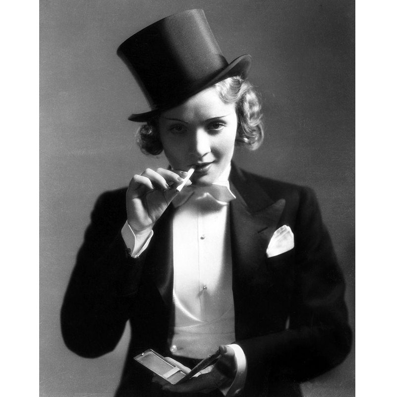 Red Barrel Studio Hollywood Photo Archive Gallery Wrapped Canvas Art Titled: Marlene Dietrich, H 18 po x l 15 po