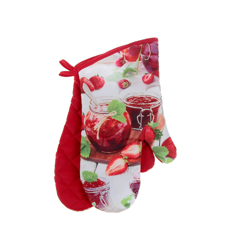 Ensemble de 2 mitaines pour four à confiture de fraises de l'IH Casadécor