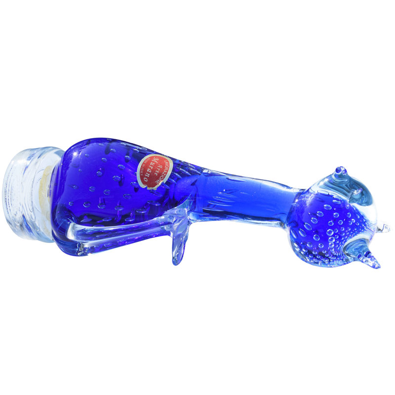 Murano Handmade Animals Figurine / Sculpture in Clear/Blue/Purple