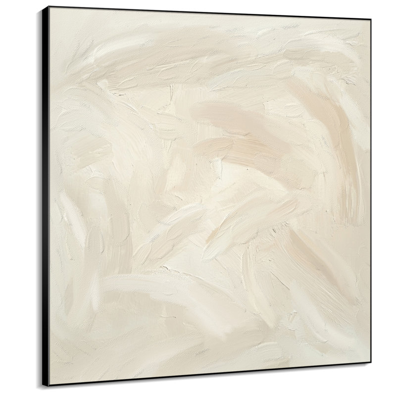 Abstract Paint Stroke Effect - Illustrations Extra Large Framed Wall Art - Digital Print (Frame Assembly Required)