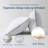 Goose Feather Down Blend Pillow With Organic Cotton Cover and Medium Comfort Bed Pillow-1144819319