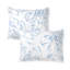 Ensemble d'édredon traditionnel en coton bleu Adrian-61176022