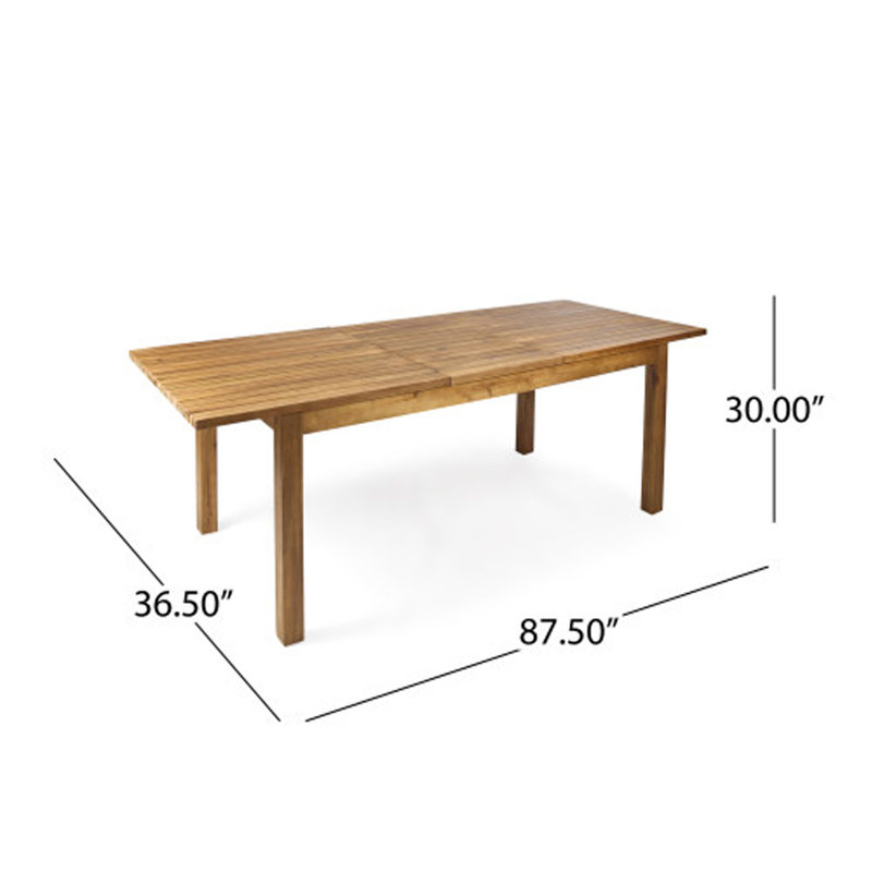 7 Pieces Acacia Wood Outdoor Dining Sets,Modern 6 Chairs 1 Large Table,Dining Furniture Set For Lawn, Backyard, Garden Deck,Poolside,Teak