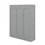 Grand lit escamotable mural avec tablettes-1787929011