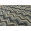 Tapis unique en laine noué à la main gris / ivoire 8 pi 2 po x 10 pi Reichman