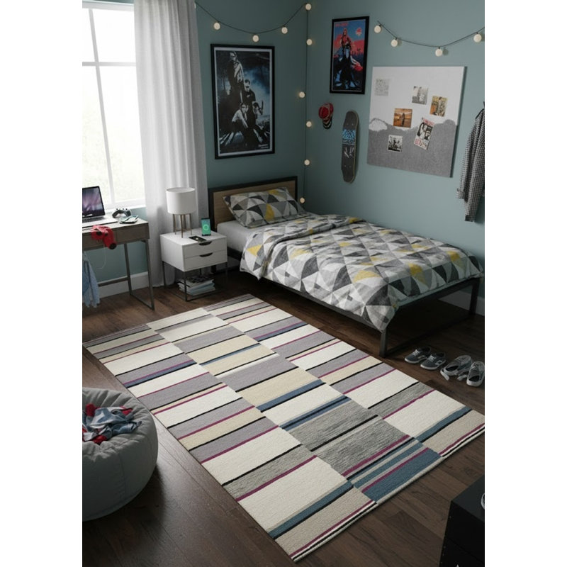 Performance Wool Striped Indoor Rug
