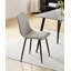 Volta 48cm H Polyester Blend Upholstered Metal Full Back Side Chair in Grey-1671506432