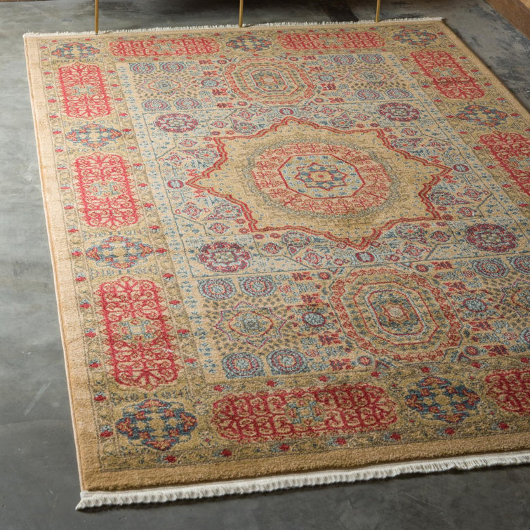 Tapis oriental beige et brun clair Ophelia