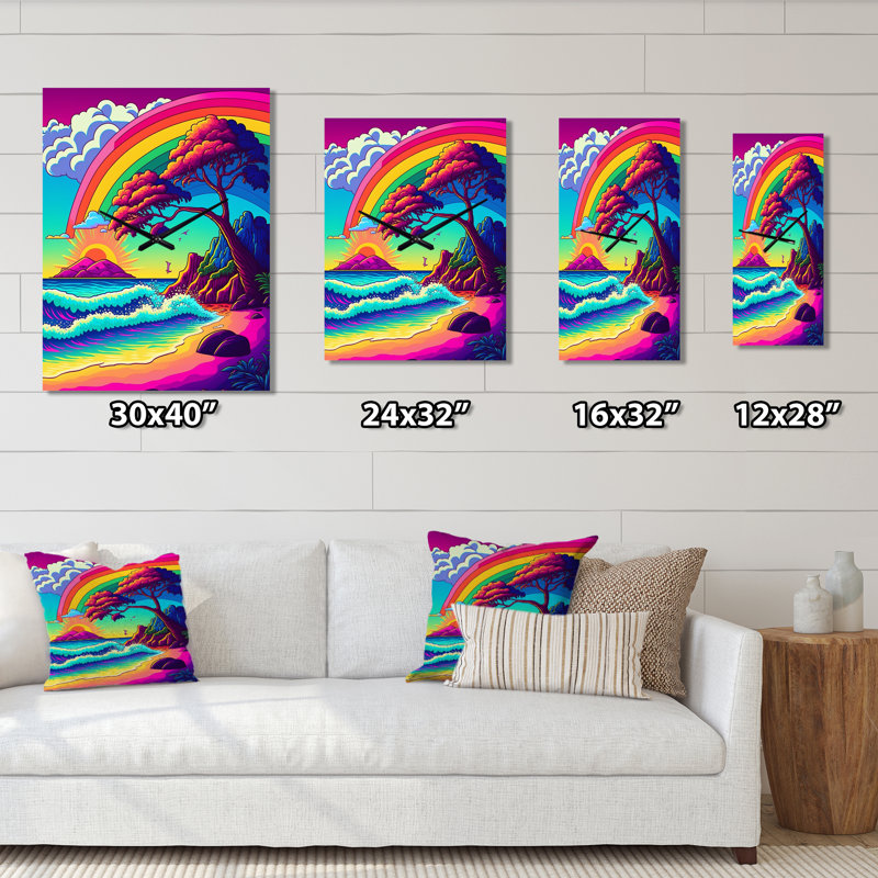 Horloge murale Jaslin - Paysages, H 32 po x l 24 po x P 1 po