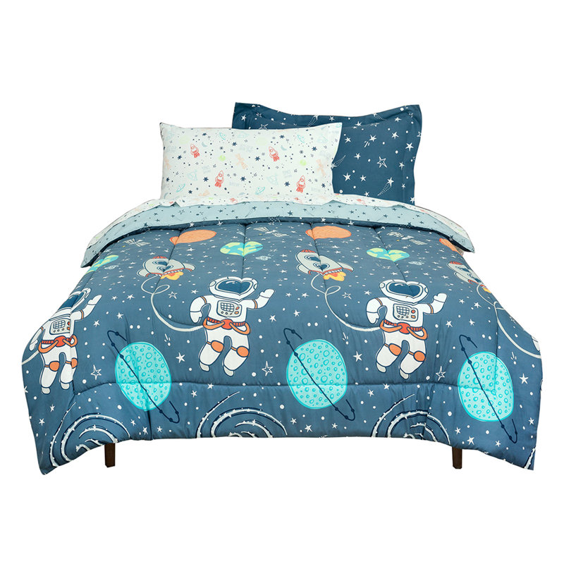 Space Bed And Curtains Channel Comforter, Twin