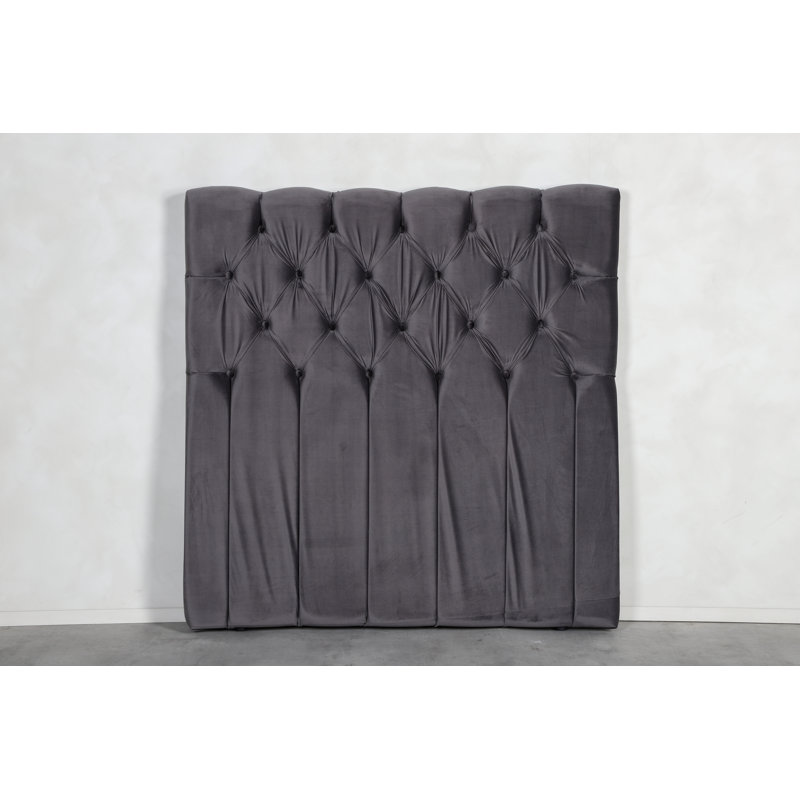 Bryoni Upholstered Headboard, Dark Grey, Small Double (4')