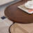 Arzate Solid Wood Oval Coffee Table with Rattan Shelf Single Coffee Table for Bedroom Small Space-937453787
