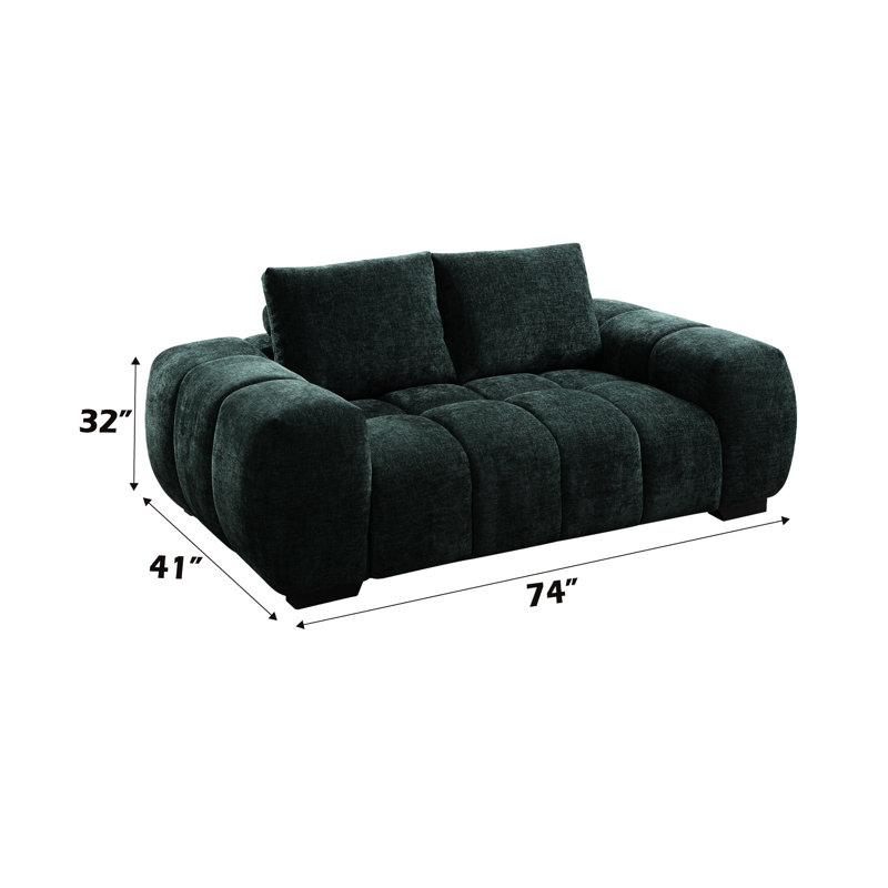 Chenille Comfortable Seat - Inner Frame, Foam Padding 2 Bed Build, Convertible Design