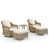 Coussin blanc / cadre brun clair est en rupture de stock