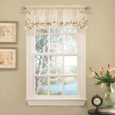 Kwame Floral Tailored Window Valance
