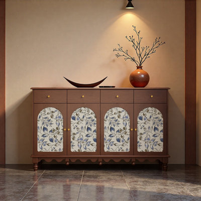 Armoire d'entrée en bois massif avec tiroirs
