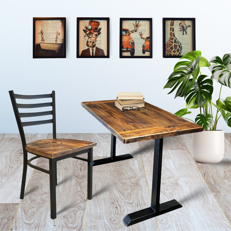 Ensemble de bureau en terre et en fer avec chaise Homestead