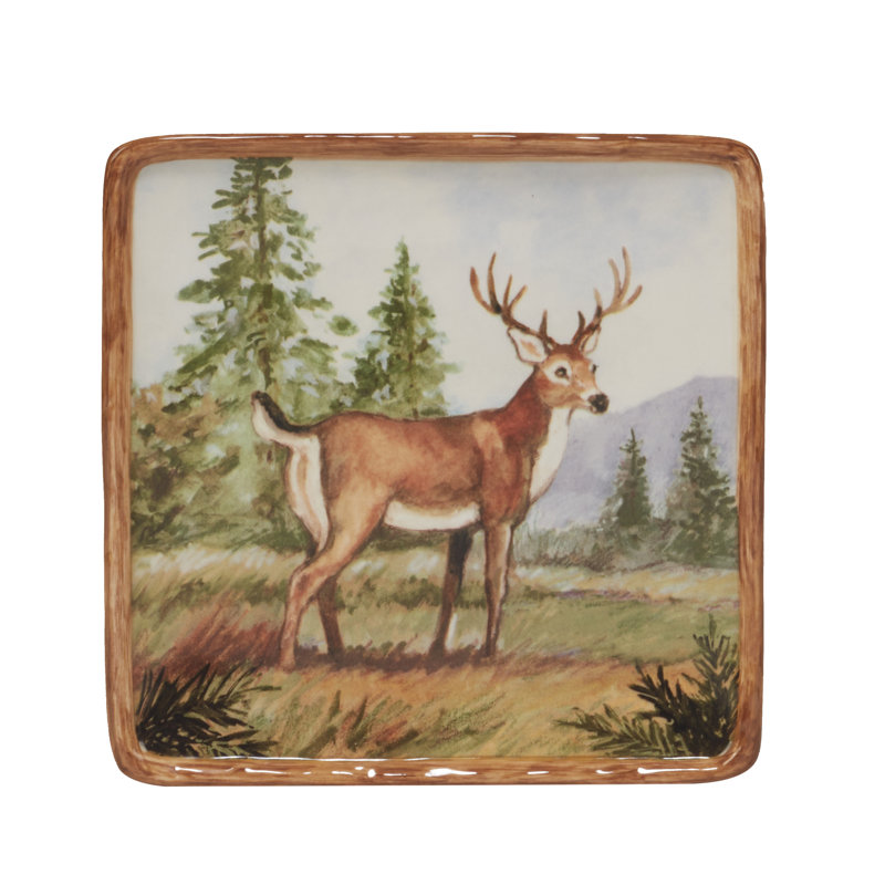 Assiette à hors-d'œuvre en faïence de 6 po, ensemble de 4