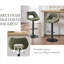 Swivel Upholstered Adjustable Height Counter Stool with Metal Frame-292370292