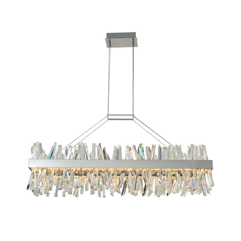 Luminaire suspendu linéaire Glacier, Noir mat