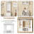 Wide Design Hall Tree with Storage and Bench, 4-IN-1 Multi-functional Entryway Bench with Coat Rack and Shoe Cubbies, Practical Furniture for Hallway-1988166941