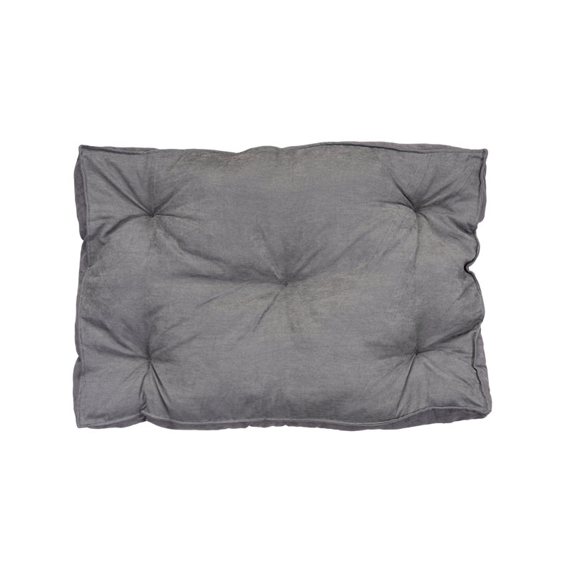 Light Grey Pet Bed, 27.6 x 39.4 x 3.9 inches | 100% Polyester with 42.3 oz Silicone Filling | Cozy and Durable Design for Cats and Dogs | Perfect for Indoor Use, Easy to Clean and Maintain