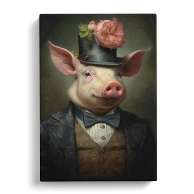 Pig Victorian - No Frame Print